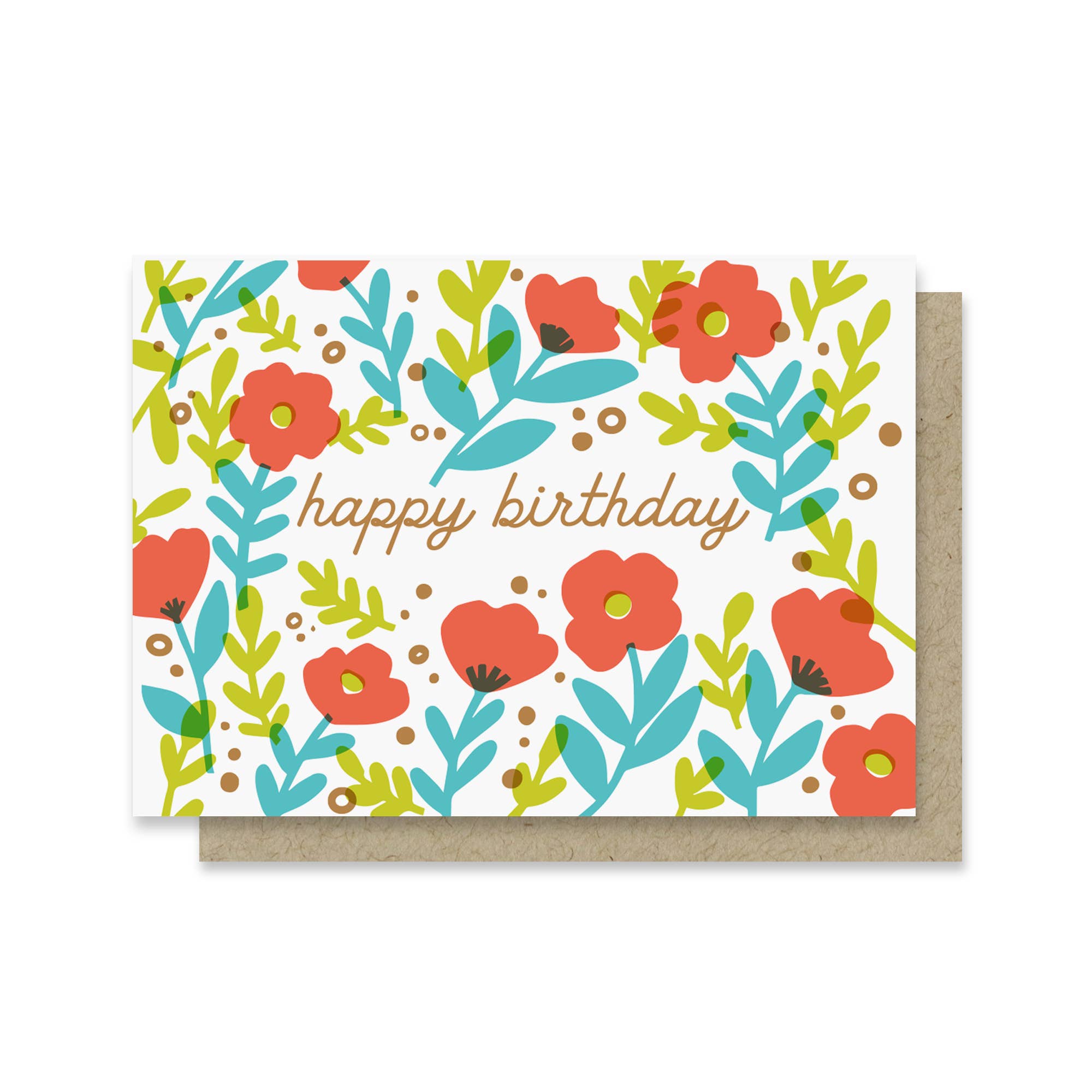 Field of Flowers Birthday Mini Card - DIGS