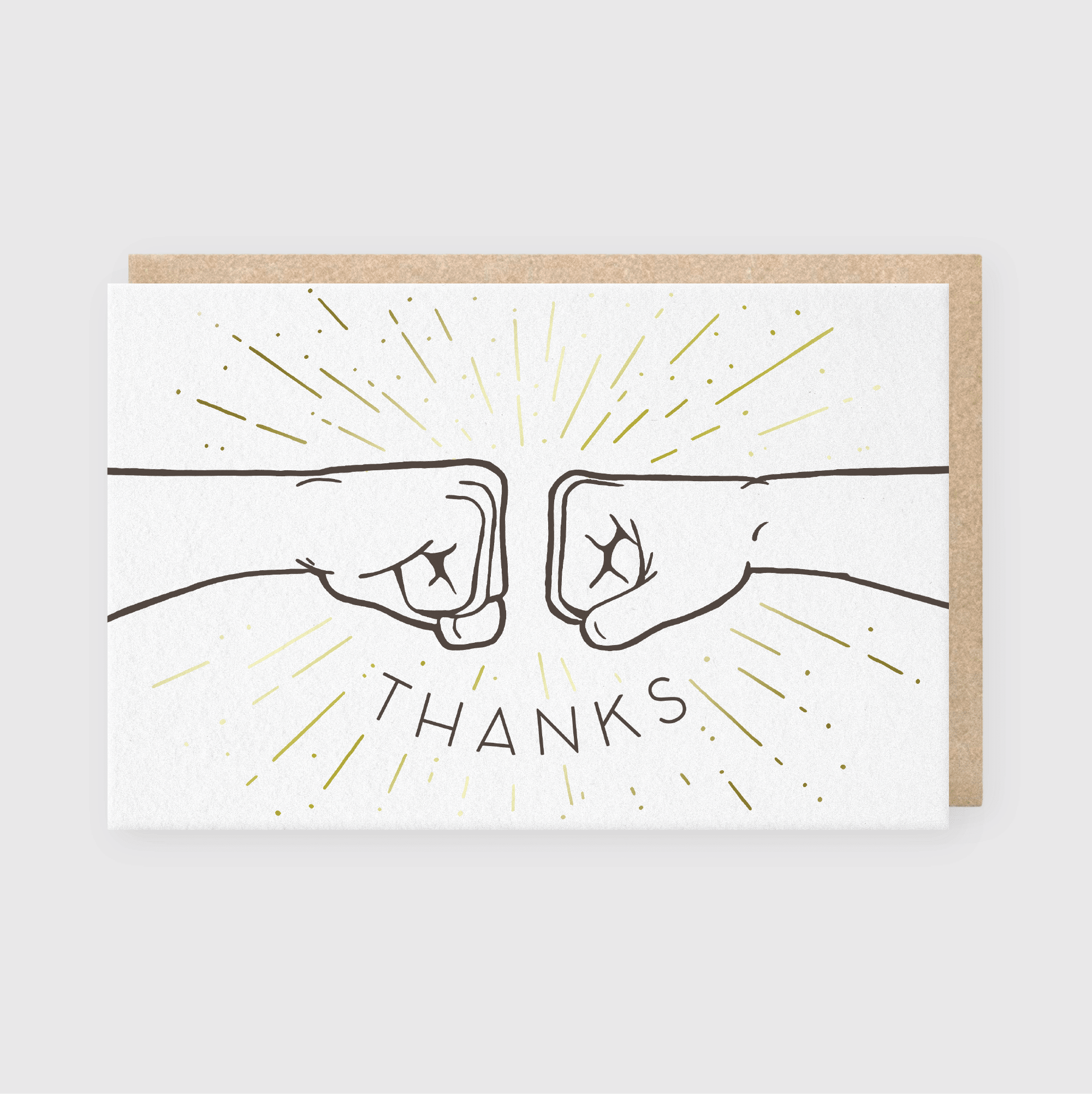 Fist Bump Thank You Card - DIGS