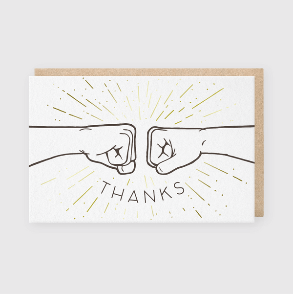Fist Bump Thank You Card - DIGS