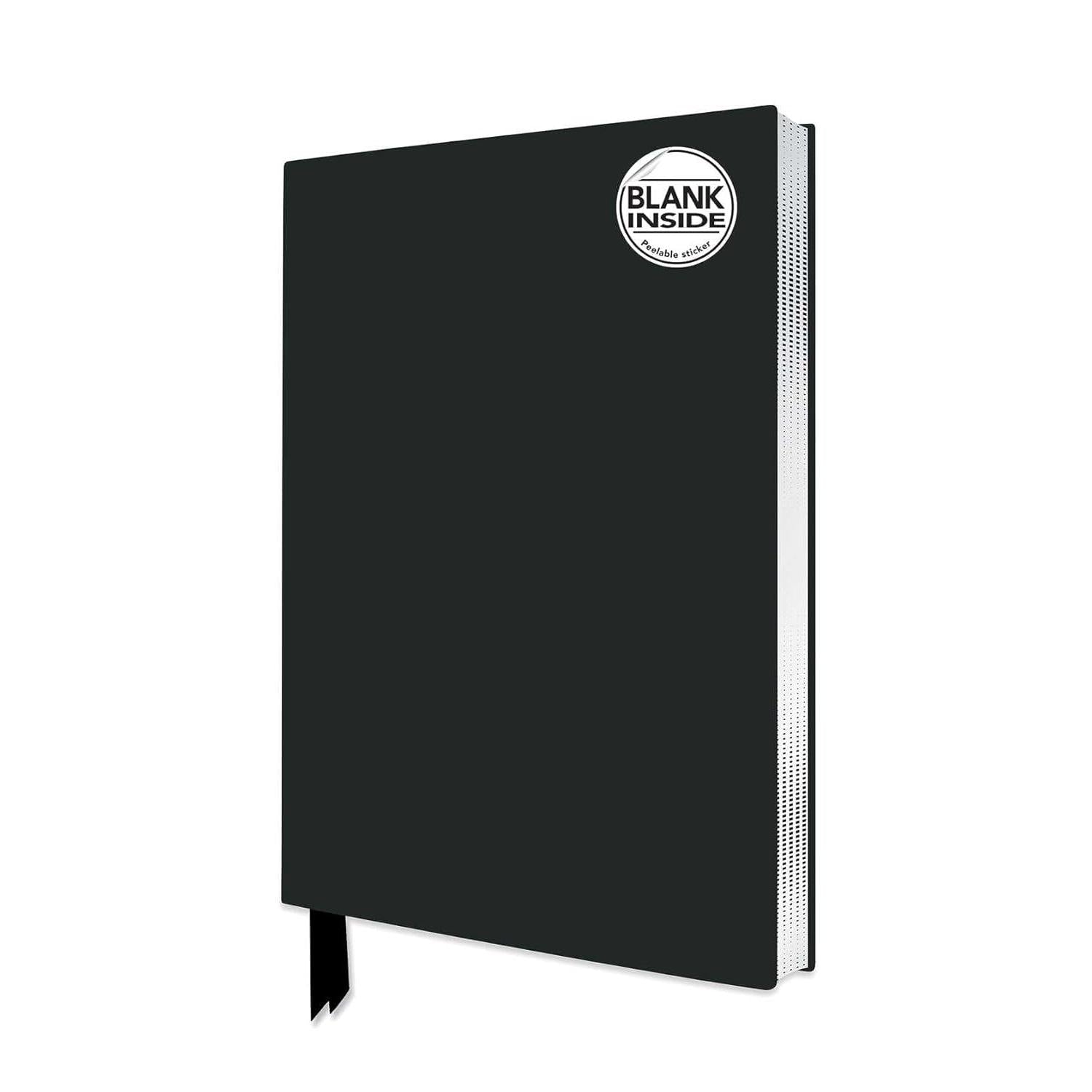 Flame Tree Artisan Blank Notebook: Black - DIGS