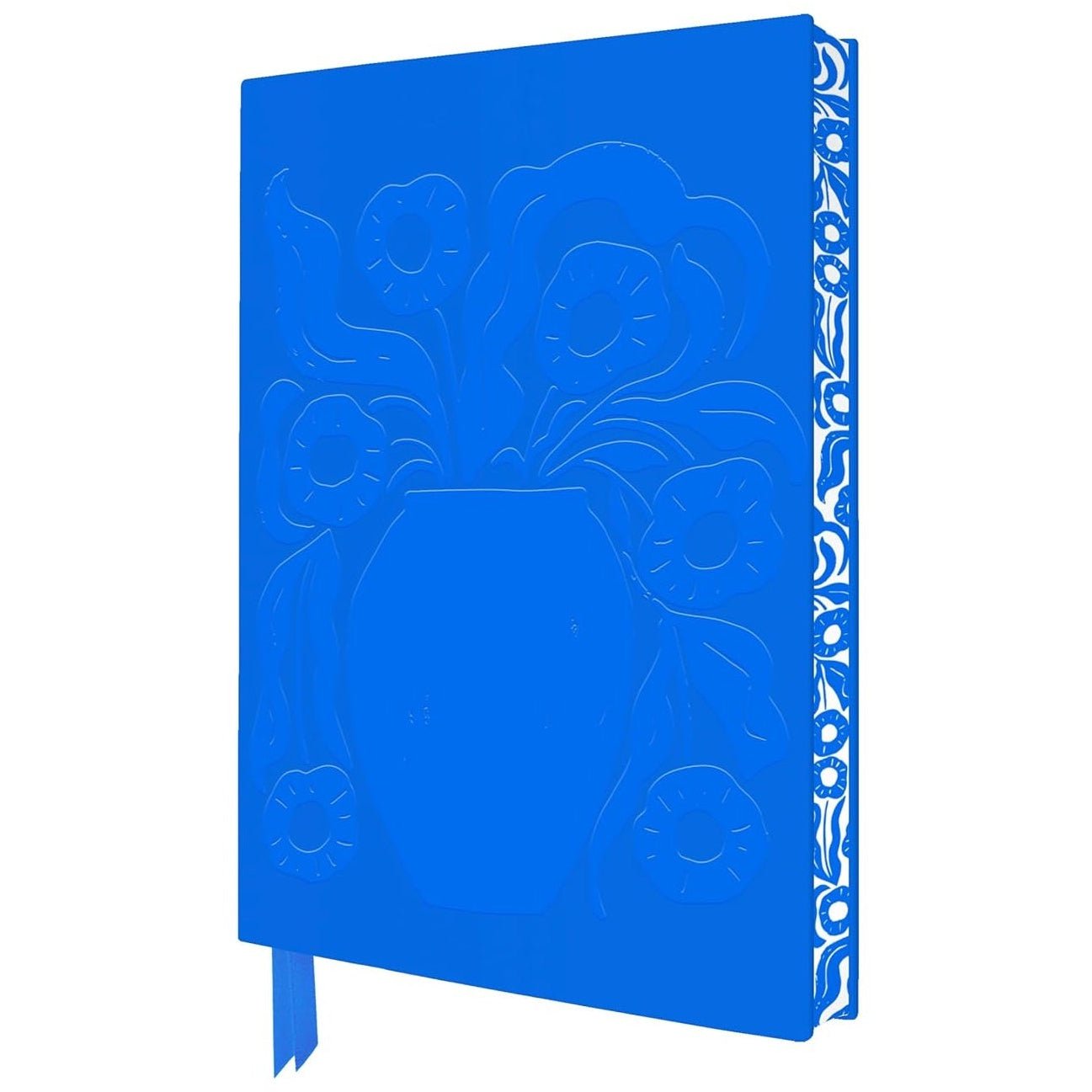 Flame Tree Artisan Notebook: Vicky Yorke Ziva Blue Vase & Flower - DIGS