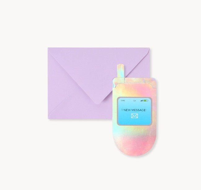 Flip Phone Birthday Card - DIGS