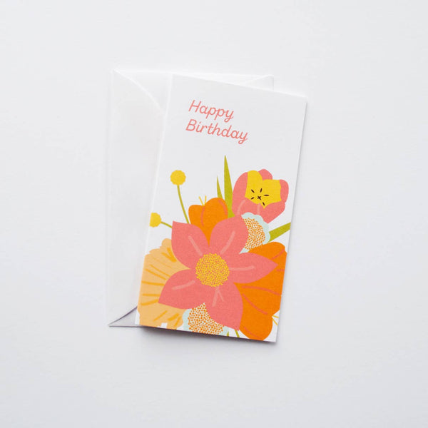 Floral Birthday Mini Card - DIGS