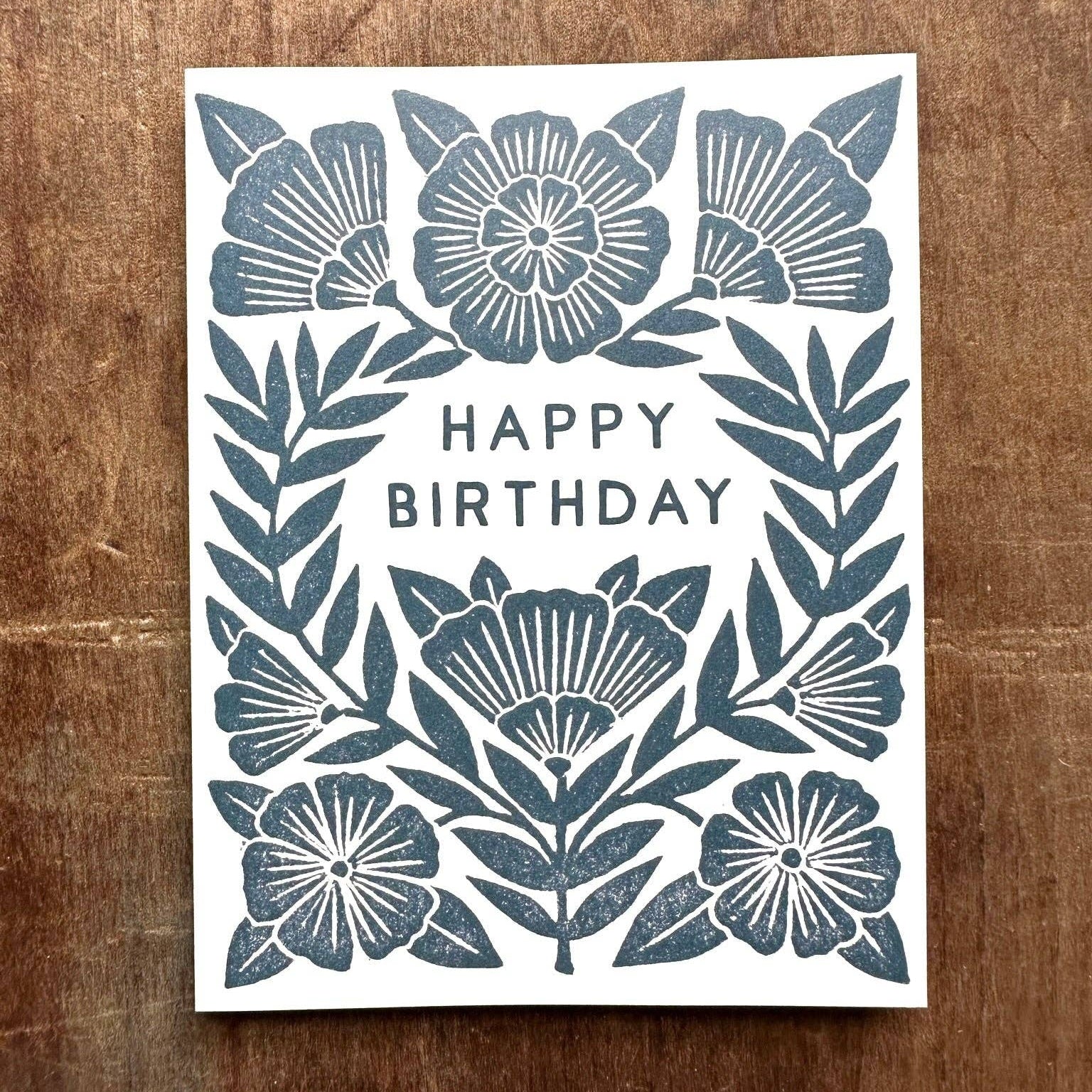 Floral Block Birthday Card - DIGS