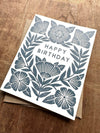 Floral Block Birthday Card - DIGS