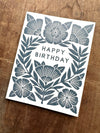 Floral Block Birthday Card - DIGS