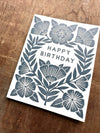 Floral Block Birthday Card - DIGS