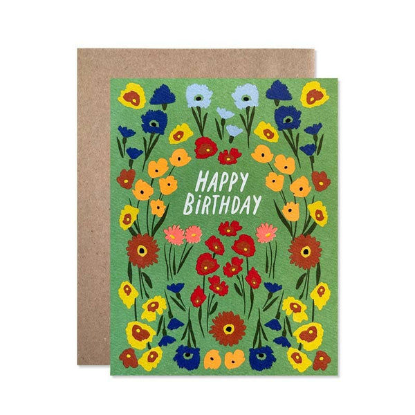 Floral Garden Birthday Card - DIGS