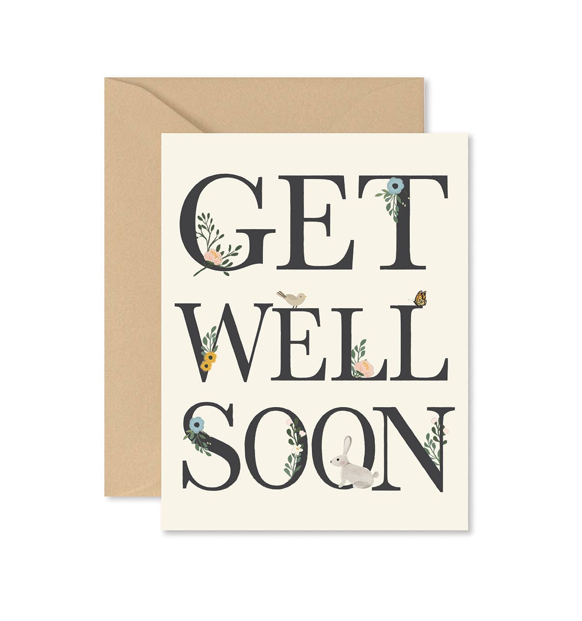 Floral Get Well Card - DIGS