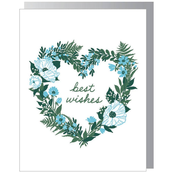 Floral Heart Wedding Card - DIGS