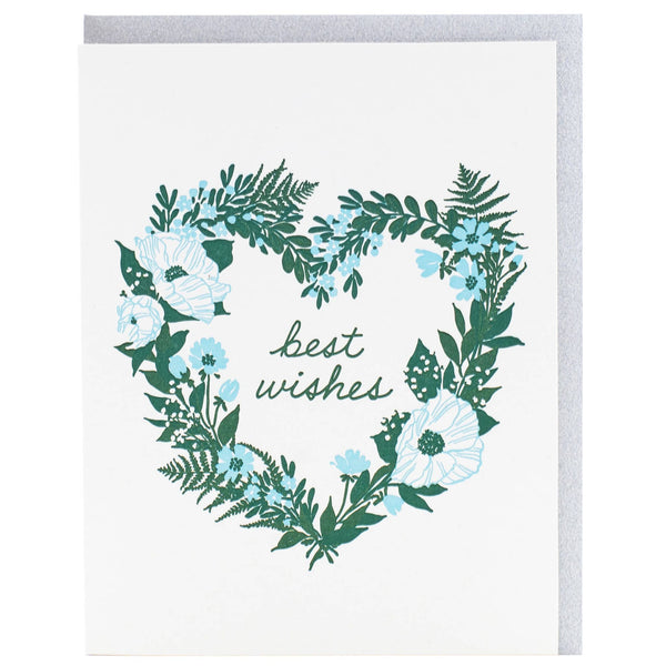 Floral Heart Wedding Card - DIGS