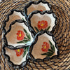 Floral Sgraffito Heart Trinket Dish - DIGS