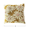 Flower & French Knot Square Accent Pillow - DIGS