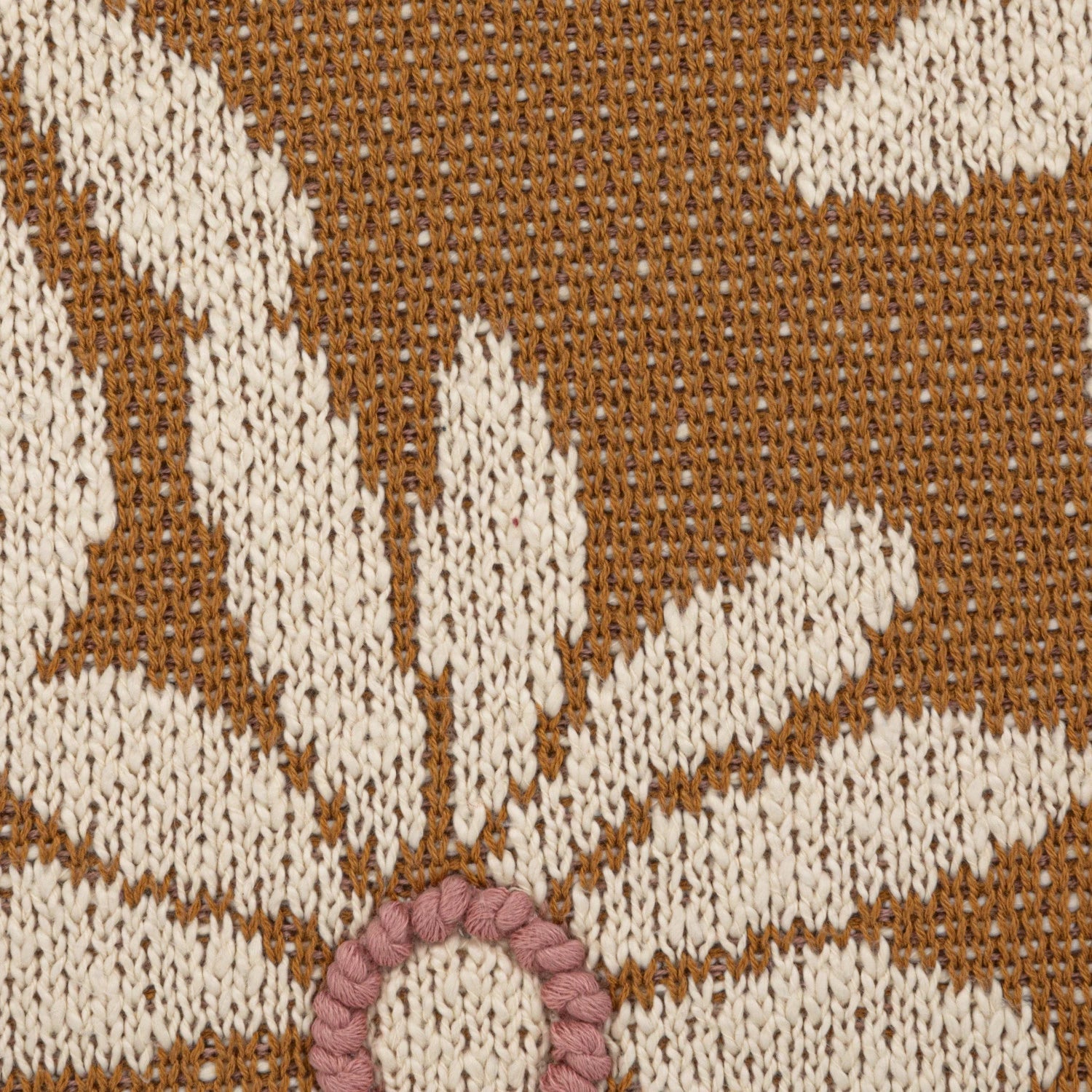 Flower & French Knot Square Accent Pillow - DIGS