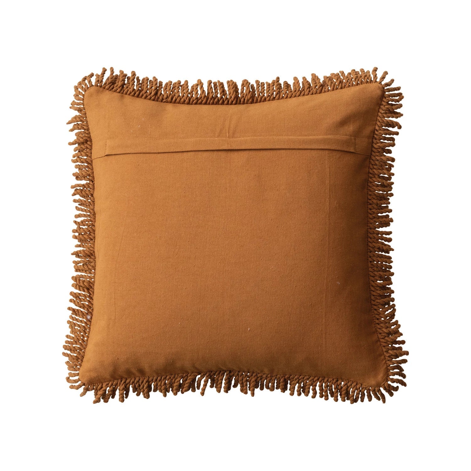 Flower & Fringe Punch Hook Accent Pillow - DIGS