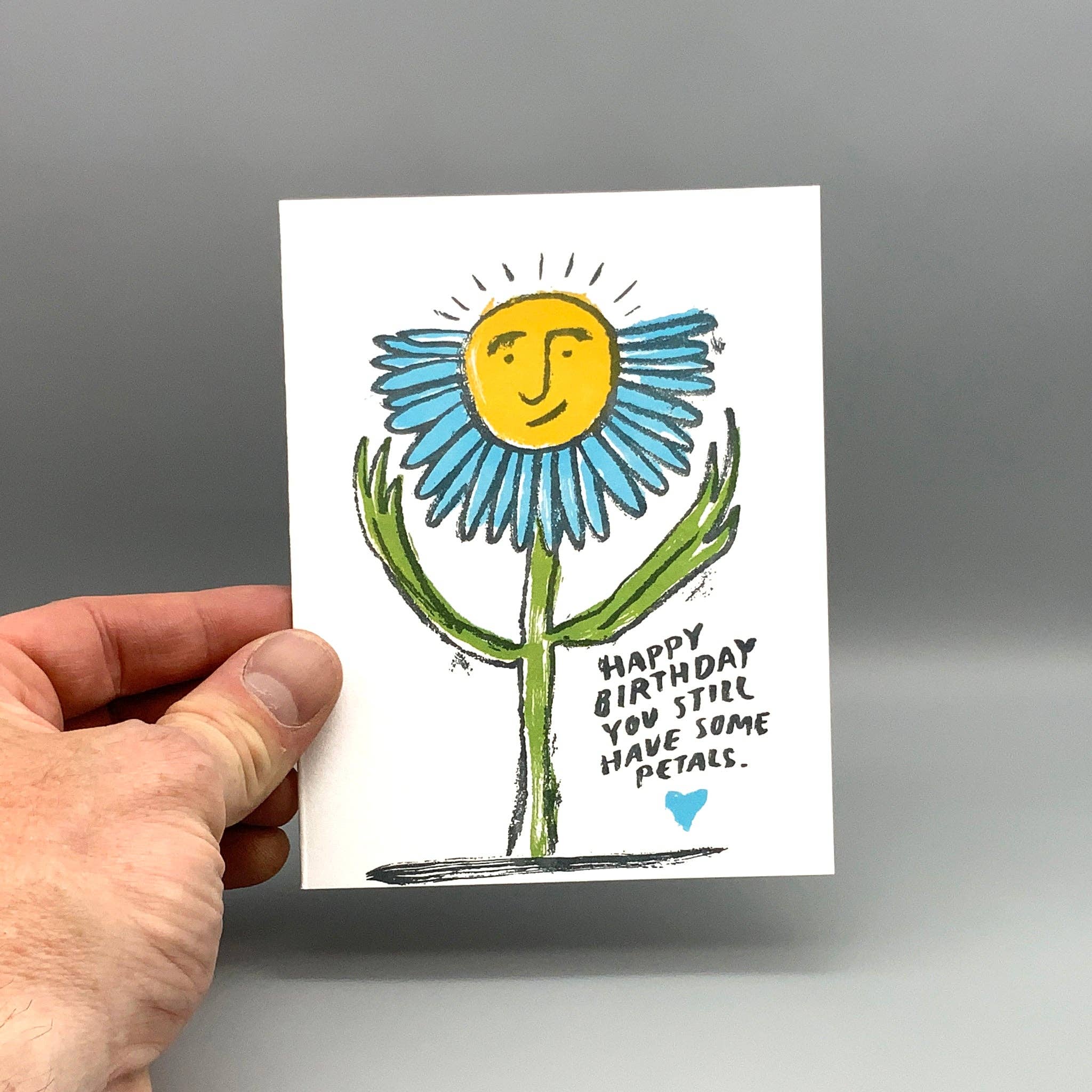 Flower Petals Birthday Card - DIGS
