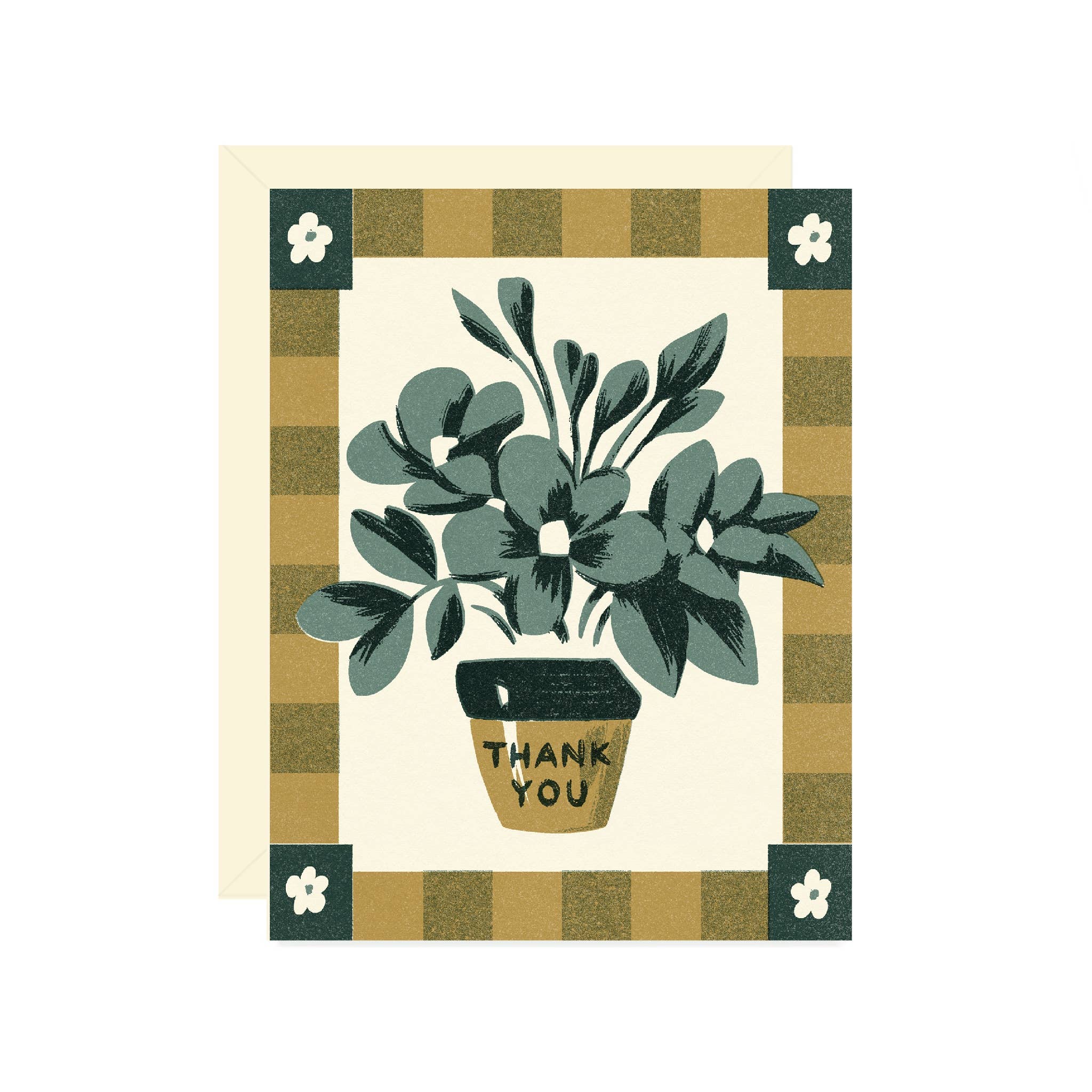 Flower Pot Thank You Card - DIGS