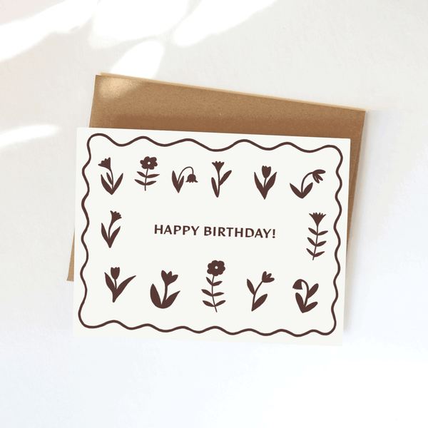Flowers Birthday Card - DIGS
