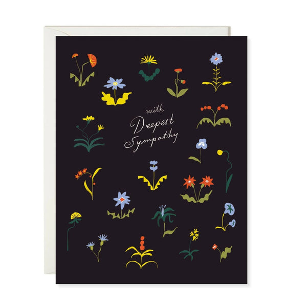 Flowers Sympathy Card - DIGS