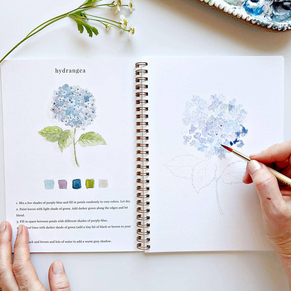 Flowers Watercolor Workbook - DIGS