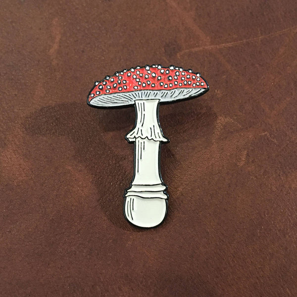 Fly Agaric Mushroom Enamel Pin - DIGS