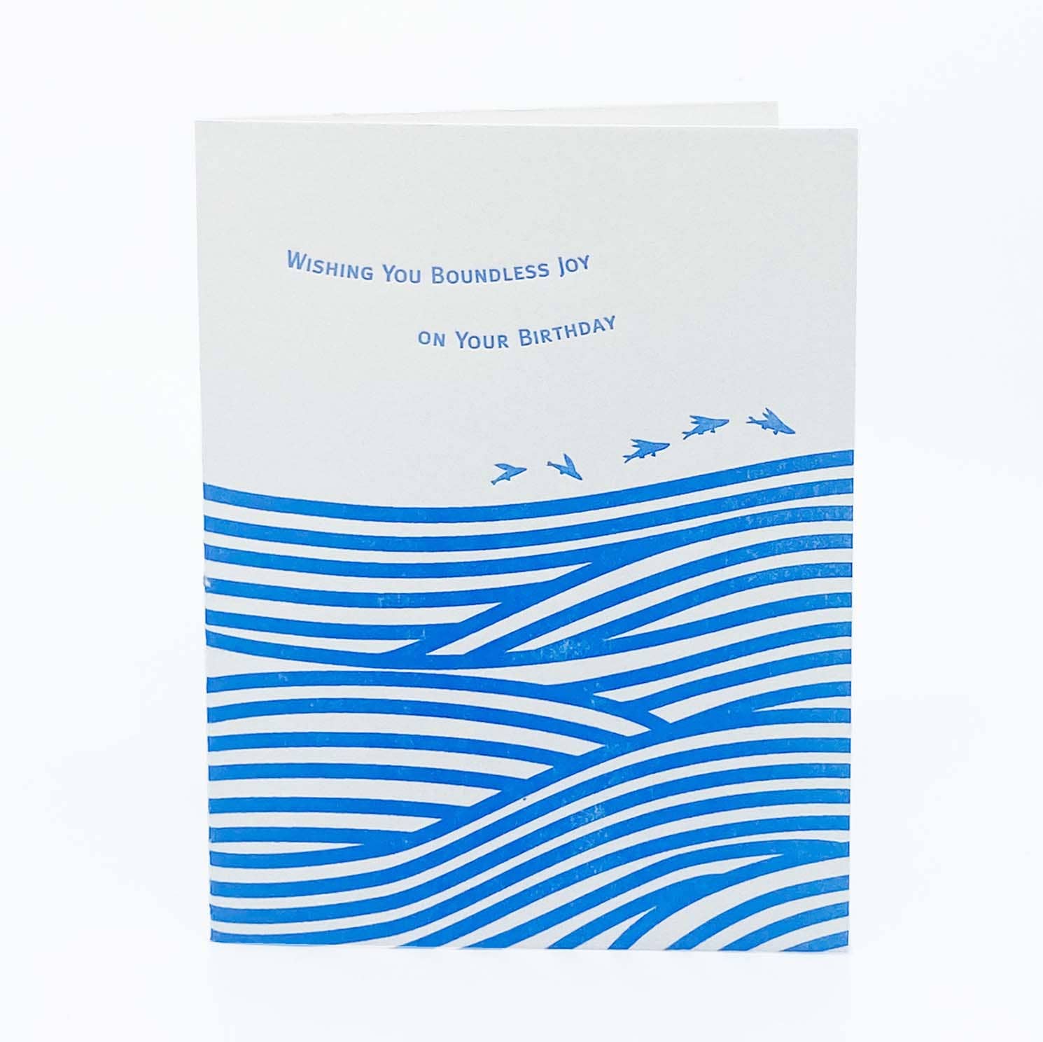 Flying Fish & Waves Birthday Card - DIGS