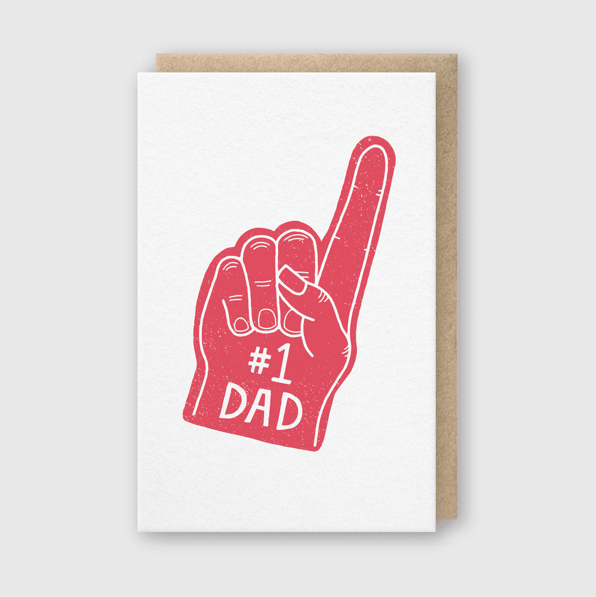 Foam Finger Father's Day Card - DIGS