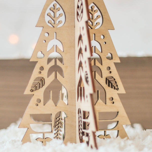 Folk Cutout Christmas Tree Set - DIGS