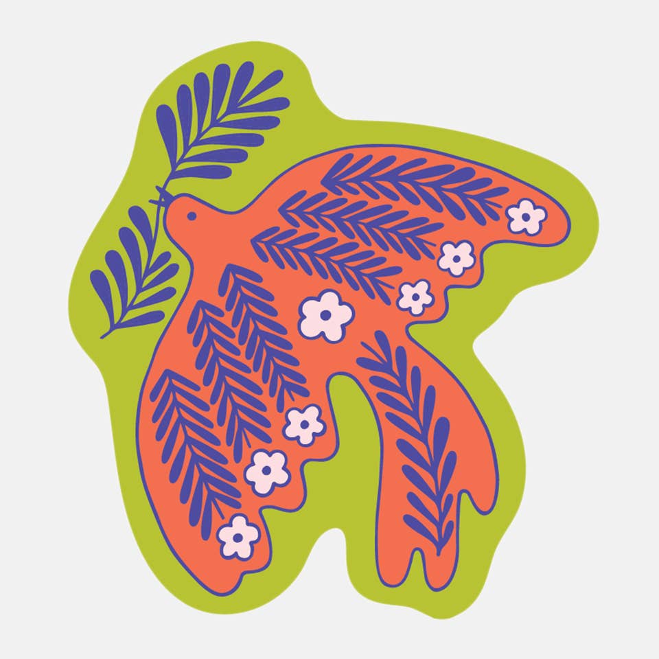 Folk Dove Sticker - DIGS