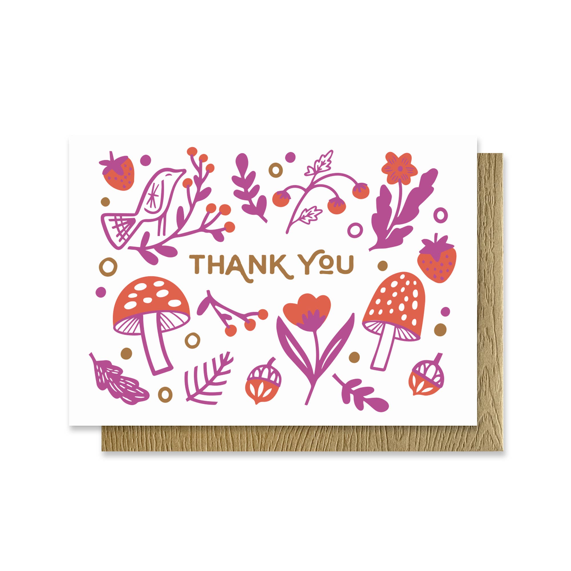 Folksy Thank You Mini Card - DIGS