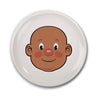Food Face Dinner Plate: Dark Skin - DIGS