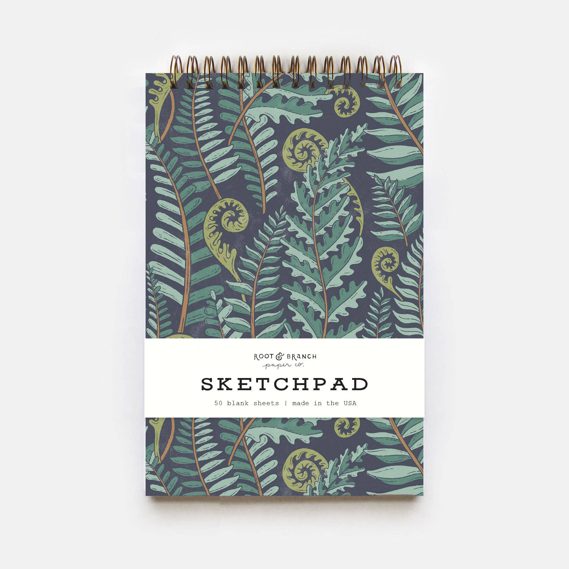 Forest Fern Spiral Bound Sketchpad - DIGS