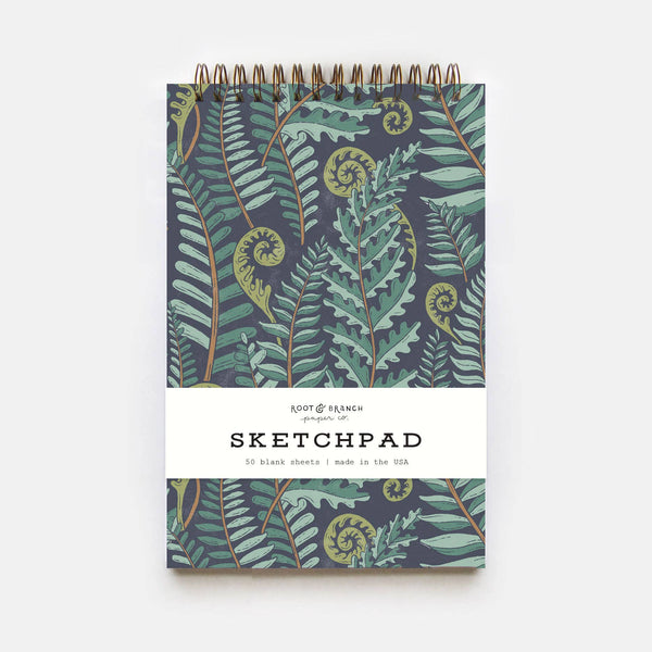 Forest Fern Spiral Bound Sketchpad - DIGS