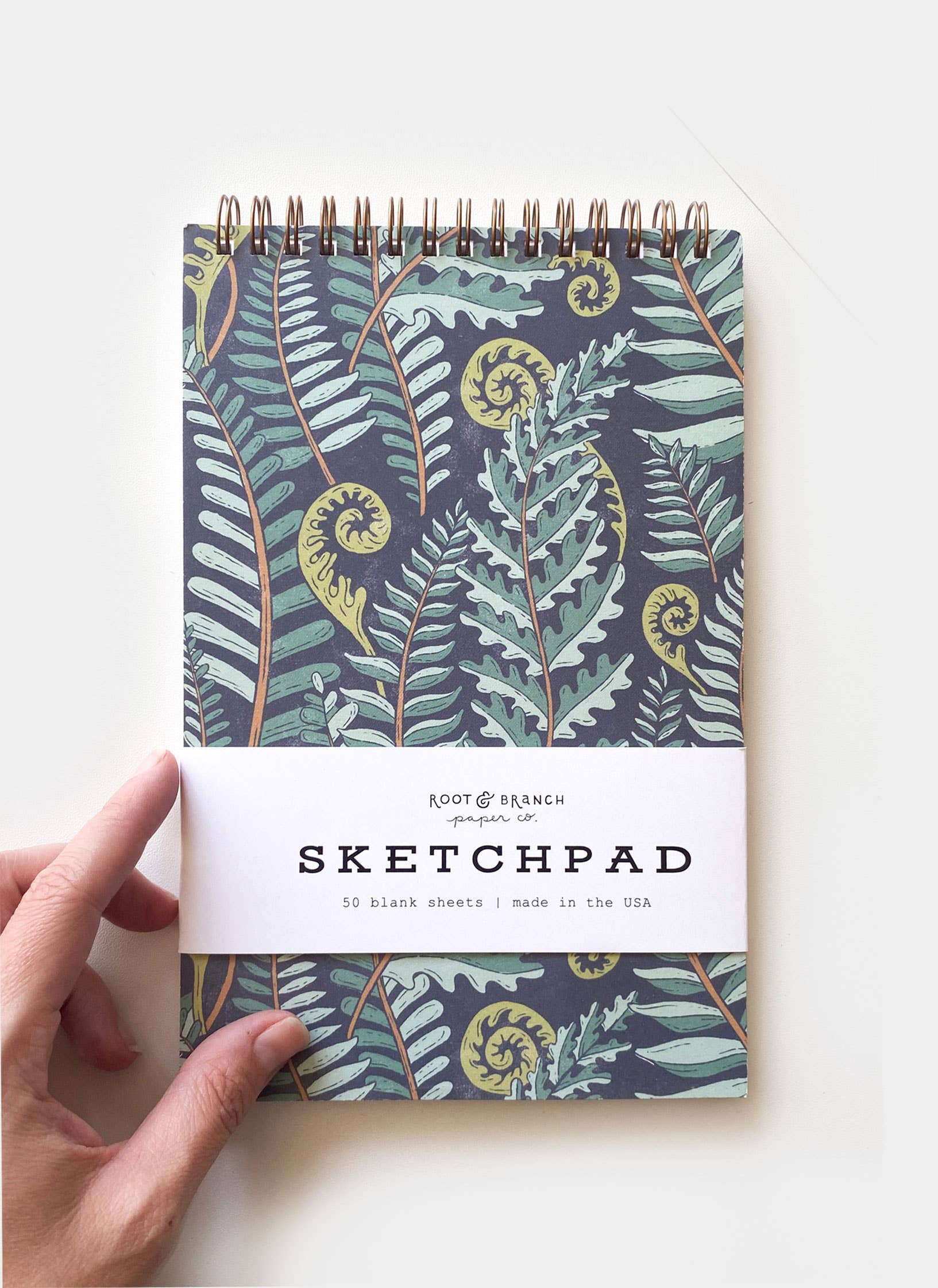Forest Fern Spiral Bound Sketchpad - DIGS