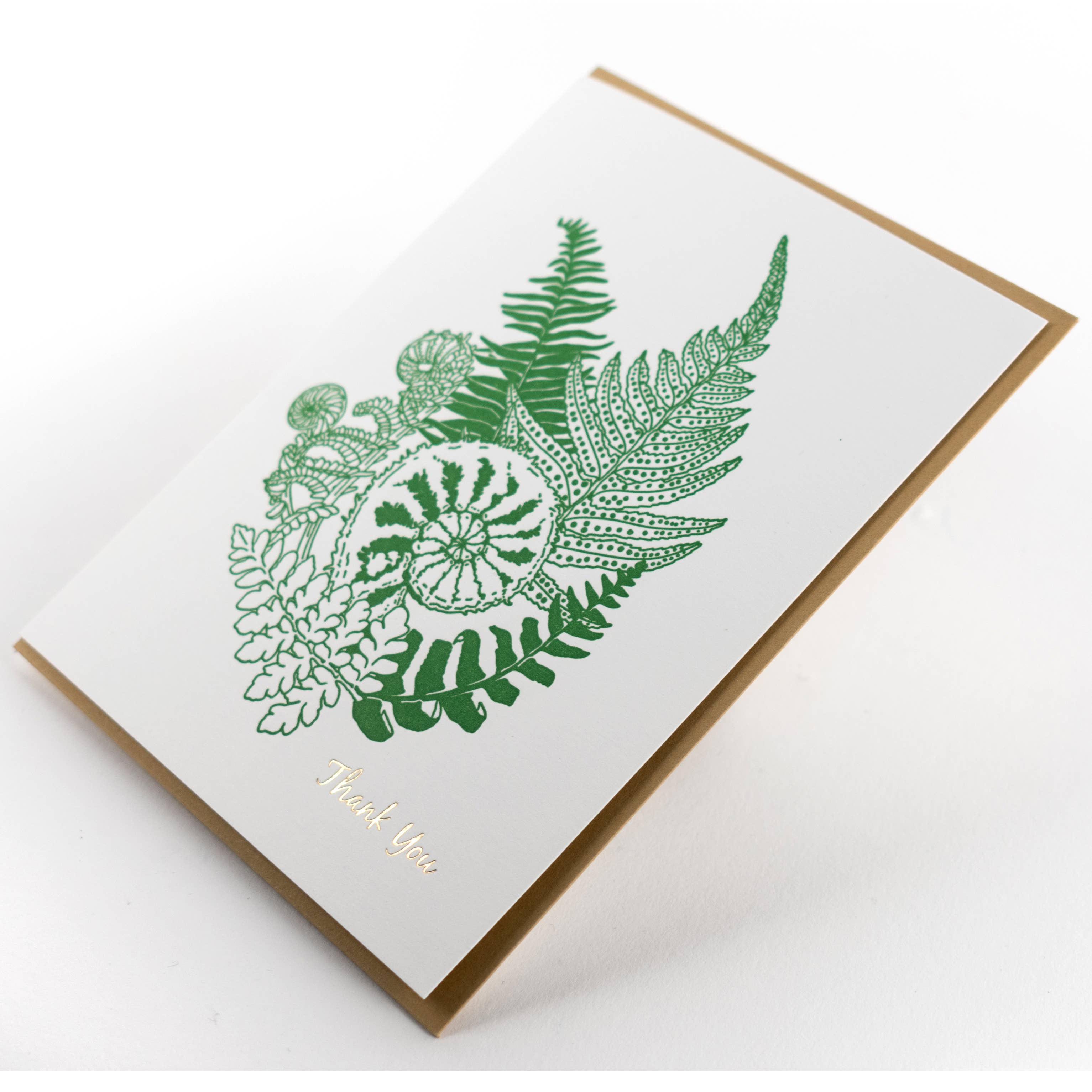 Forest Fern Thank You Card - DIGS