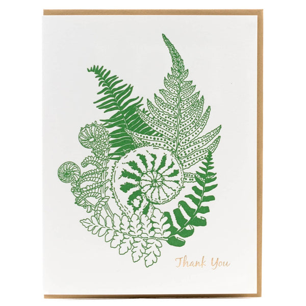 Forest Fern Thank You Card - DIGS