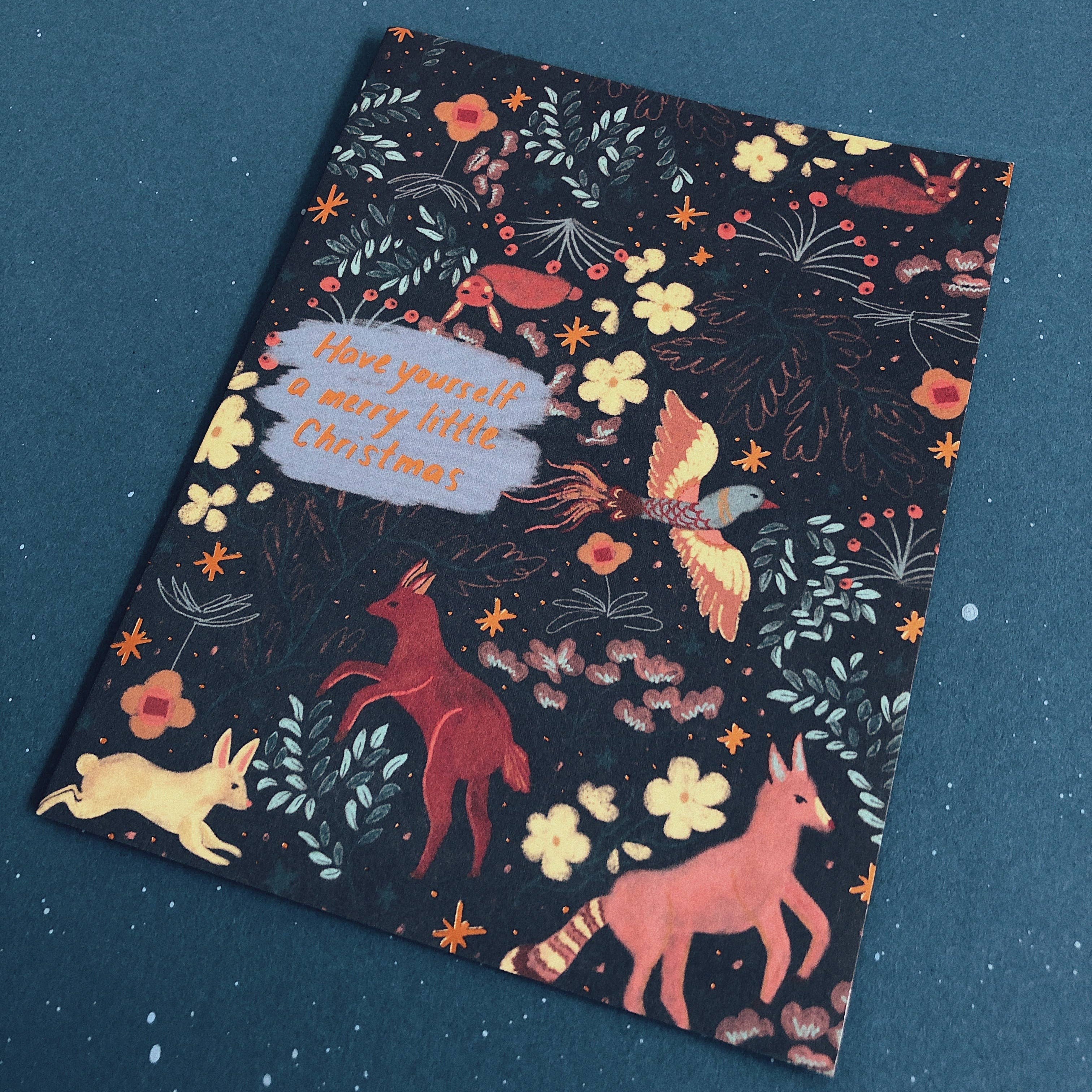 Forest Flora & Fauna Holiday Card - DIGS