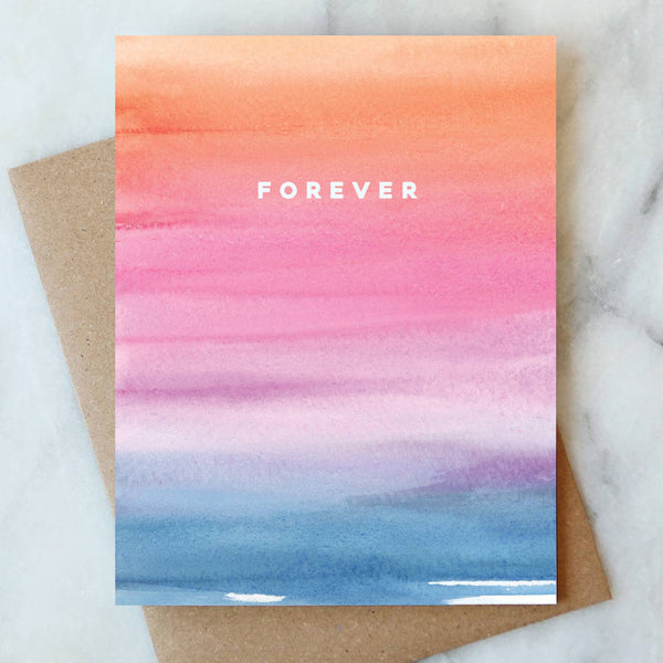 Forever Watercolor Card - DIGS