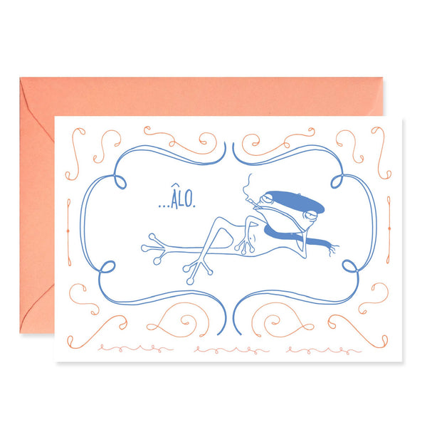 François le Frog Says, "Âlo" Card - DIGS