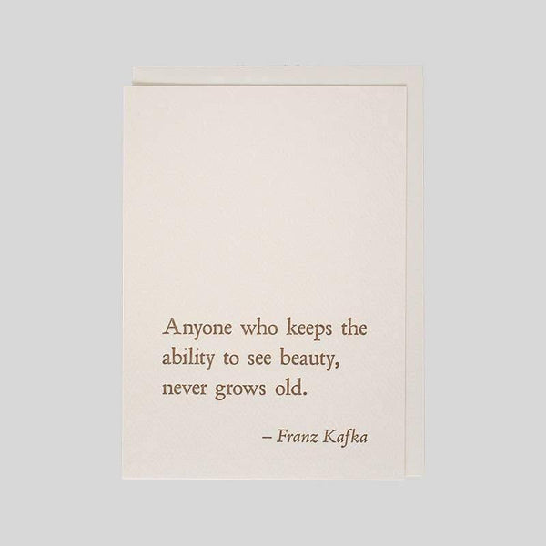 Franz Kafka Beauty Card - DIGS