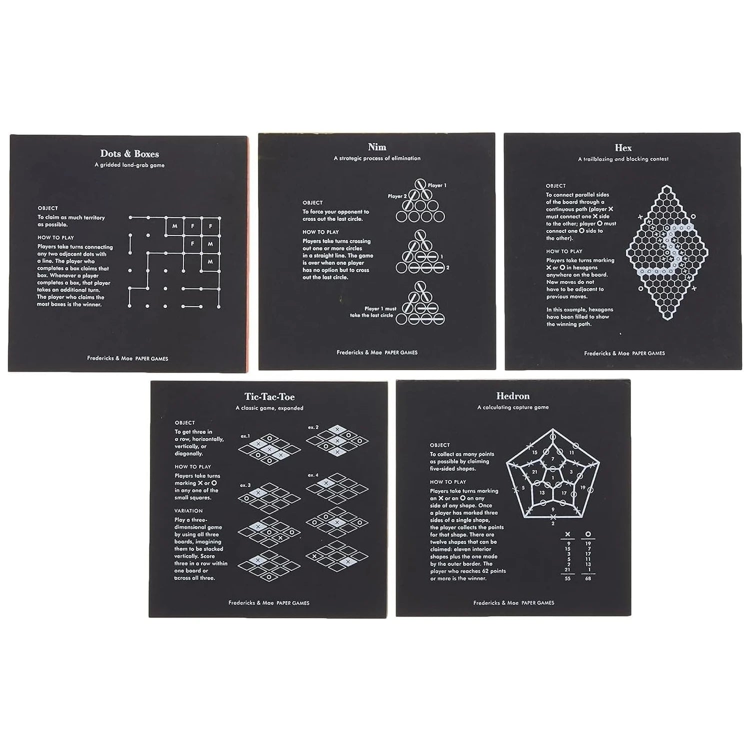 Fredericks & Mae Paper Games Pad - DIGS