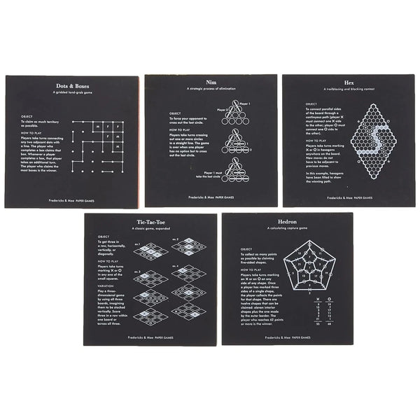 Fredericks & Mae Paper Games Pad - DIGS