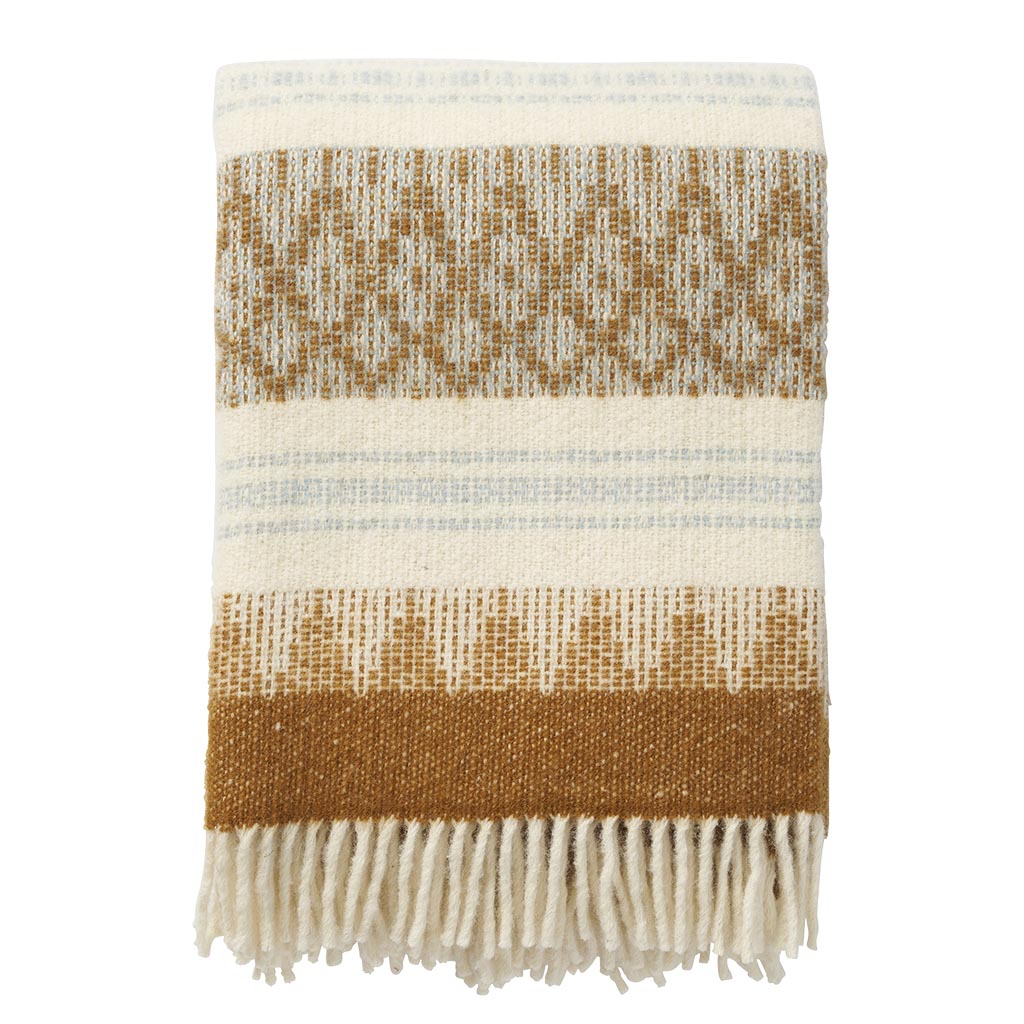 Freja Amber Wool Throw - DIGS