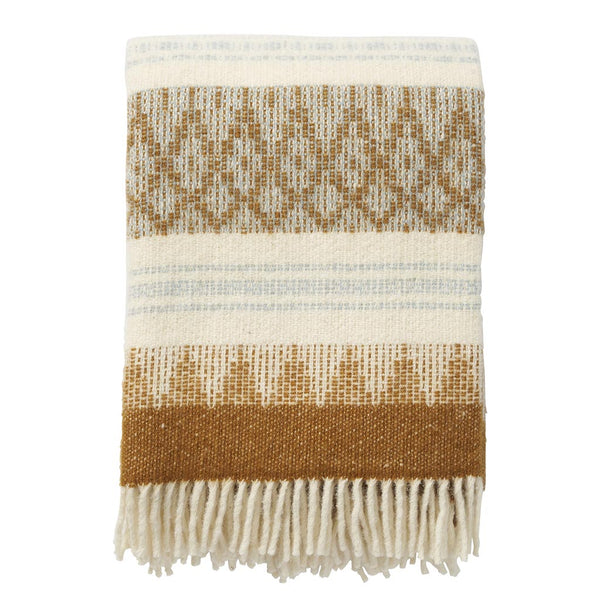 Freja Amber Wool Throw - DIGS