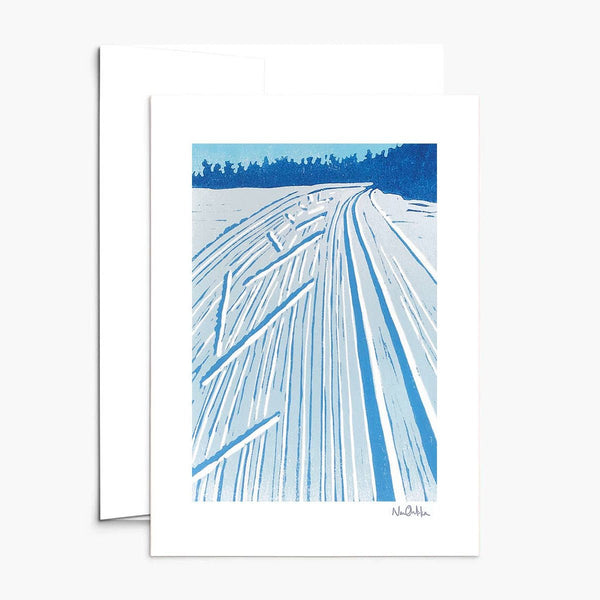 Fresh Tracks Winter Card - DIGS