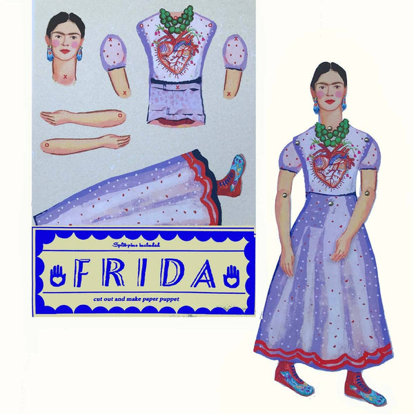 Frida Heart Cut and Make Puppet - DIGS