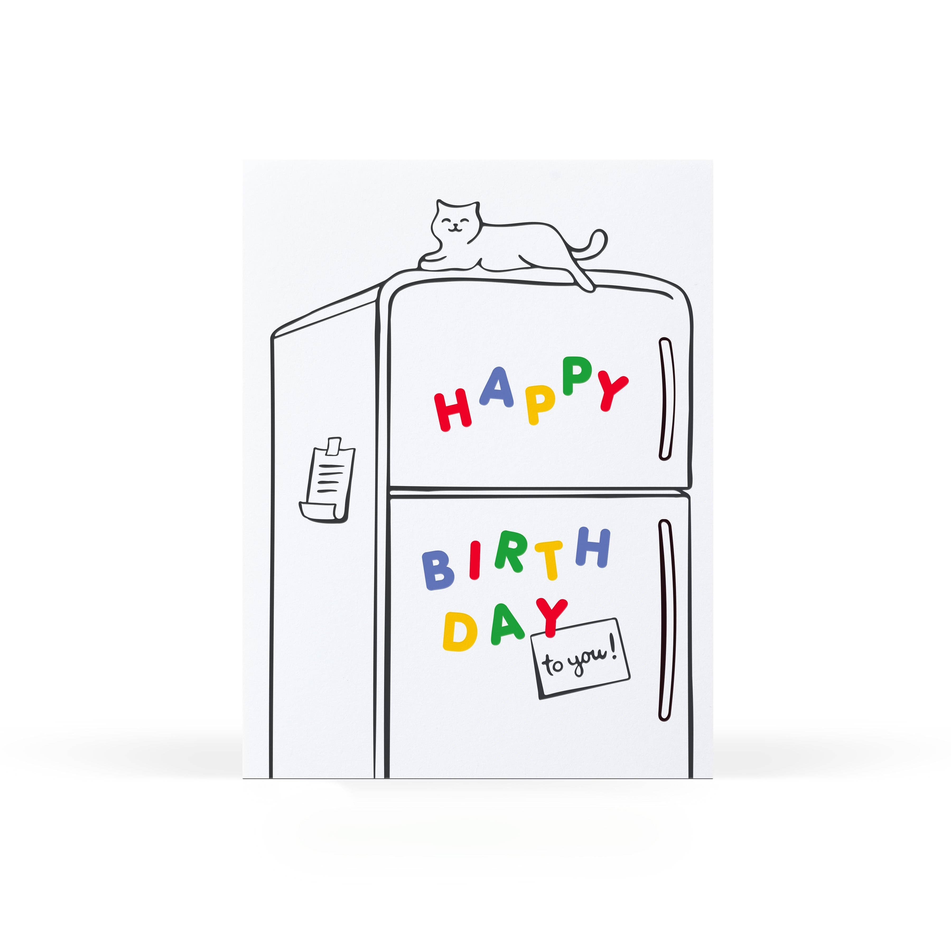 Fridge Birthday Card - DIGS