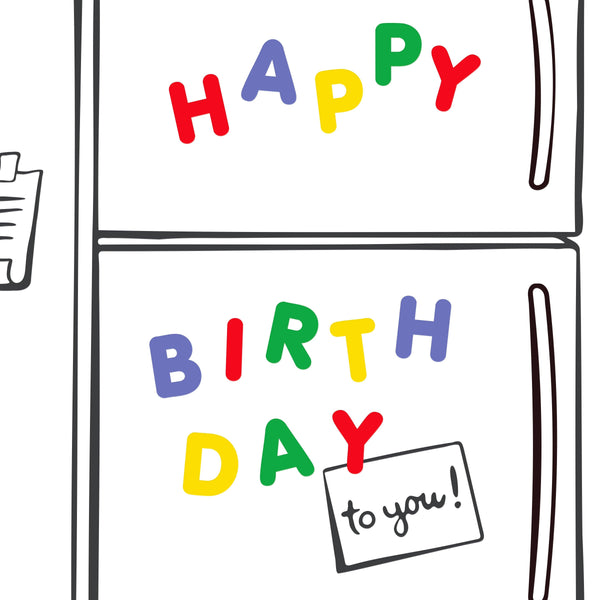 Fridge Birthday Card - DIGS