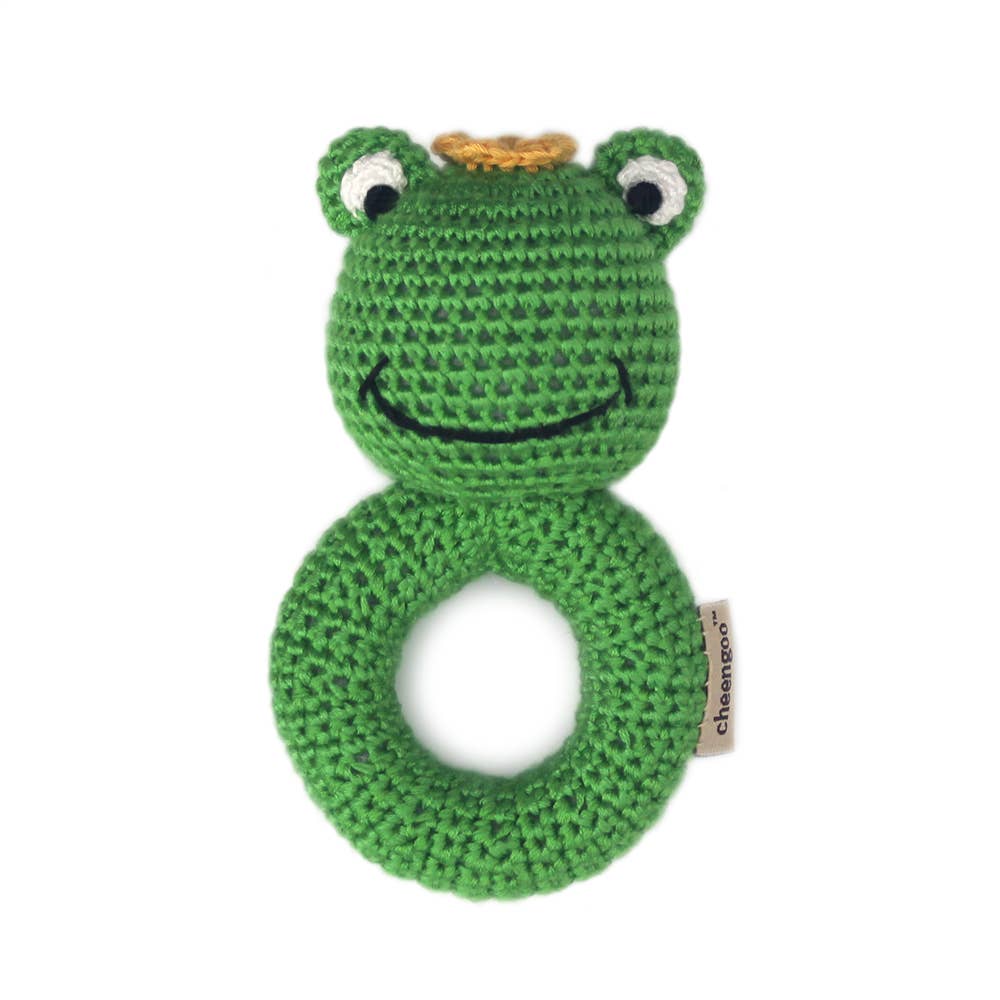 Frog Crocheted Ring Rattle - DIGS