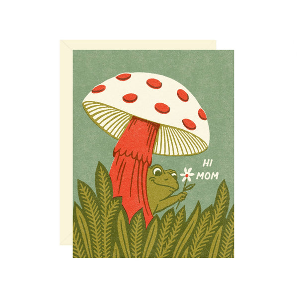 Frog & Mushroom Mother's Day Card - DIGS